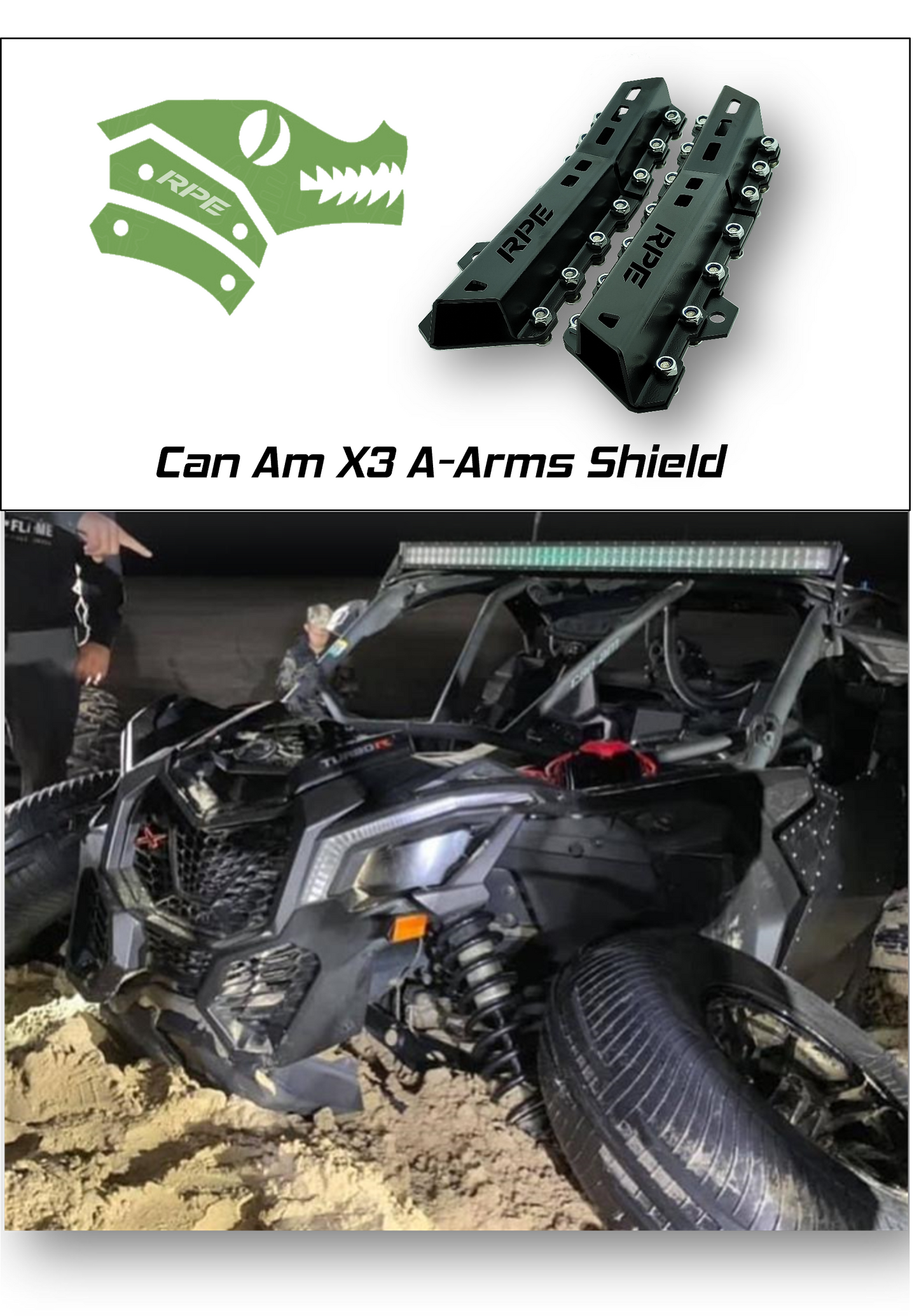 RPE Reflex Alligator Can Am X3 A-arms Shield