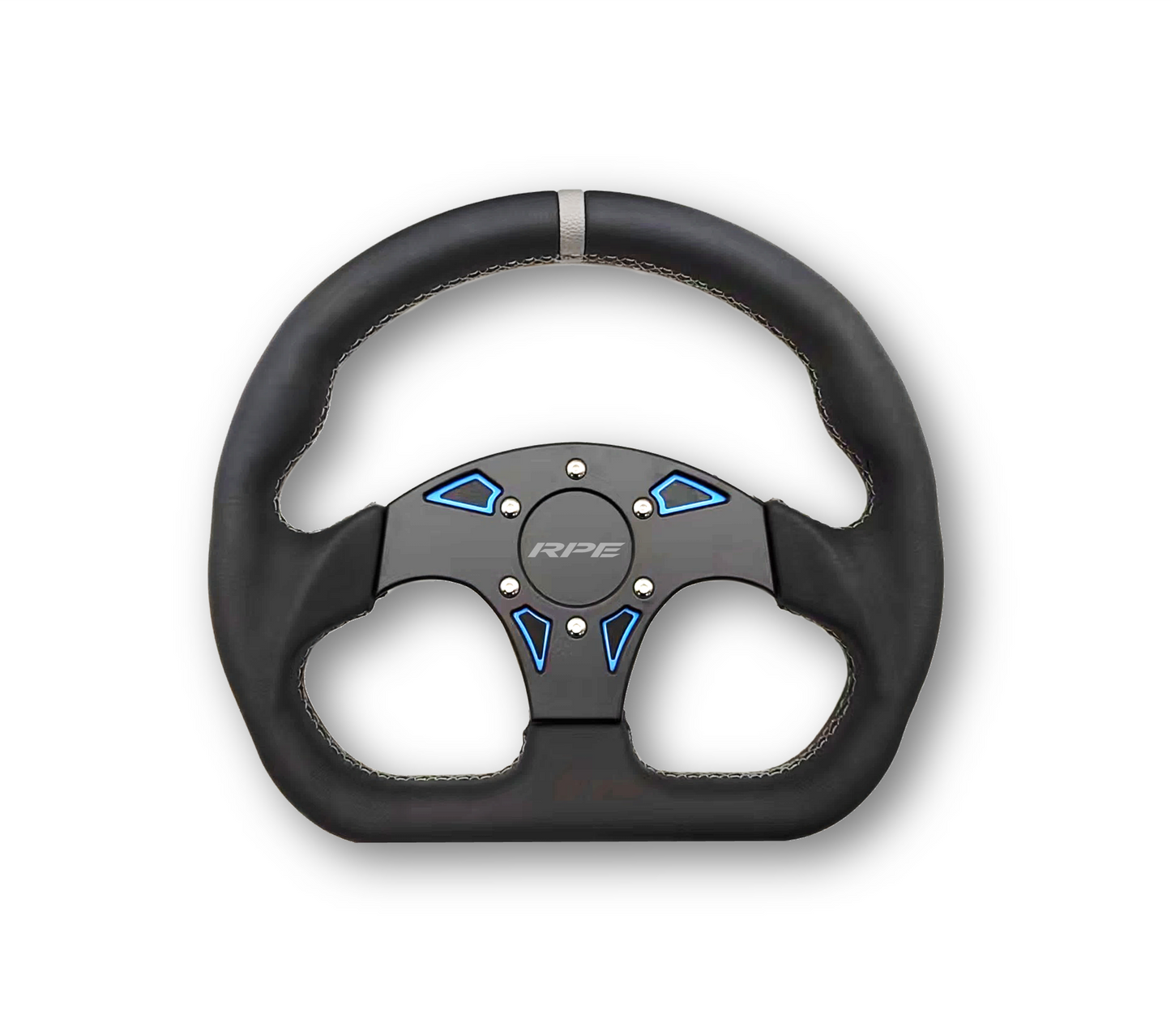 RPE Reflex Universal Viking Leather UTV D Type Steering Wheel