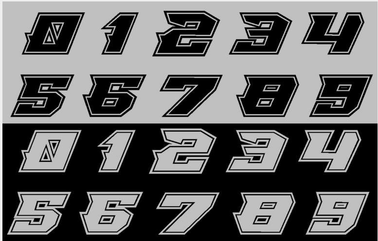 Racing Number Decals - Baja Racers – RPE-REFLEX
