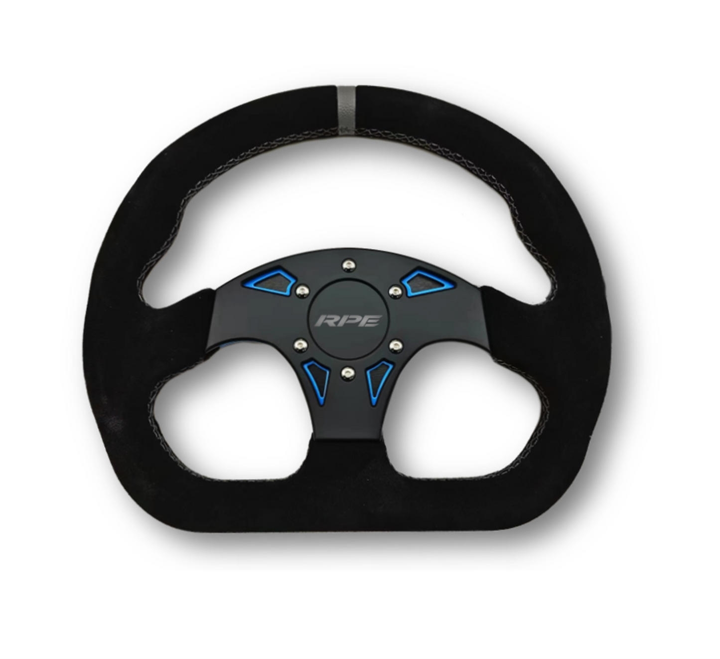 Universal Viking Suede UTV D Type Steering Wheel