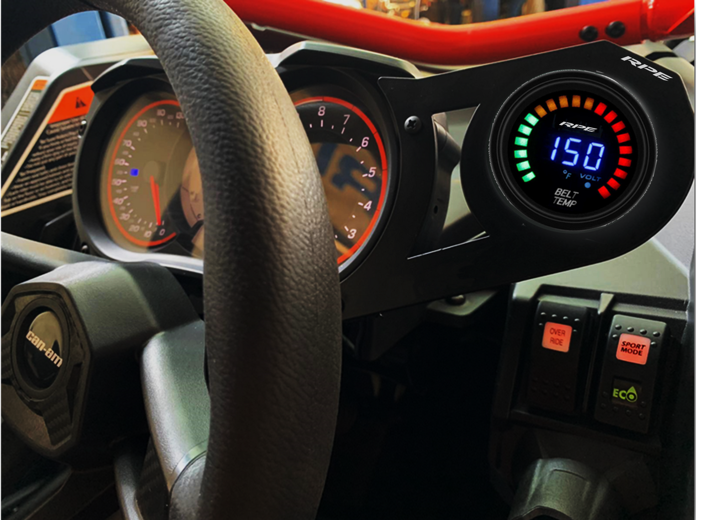 RPE Reflex Can Am X3 Belt Temperature gauge