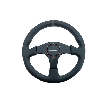 RPE Reflex Universe Pro Leather UTV Round Type Steering Wheel