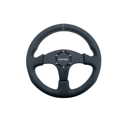 RPE Reflex Universal Extreme Leather UTV Round Type Steering Wheel