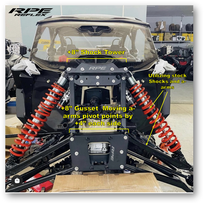 RPE REFLEX Can Am X3 +8" Suspension System 2017-2025